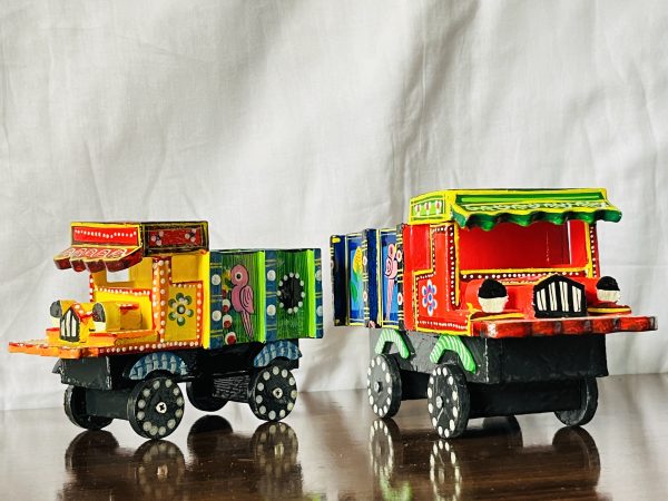 Wooden Pair Of Toy Trucks