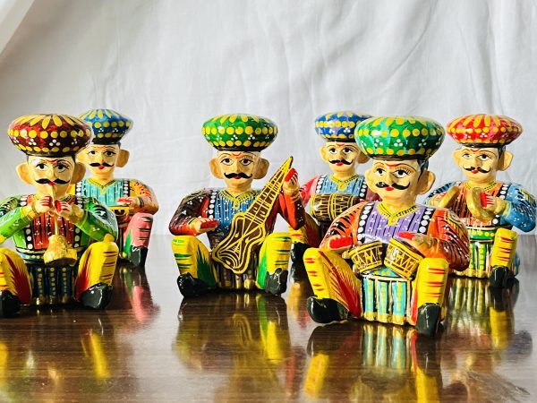 BANARASI Wooden Handcrafted Bawla Set(6-CHARACTERS)