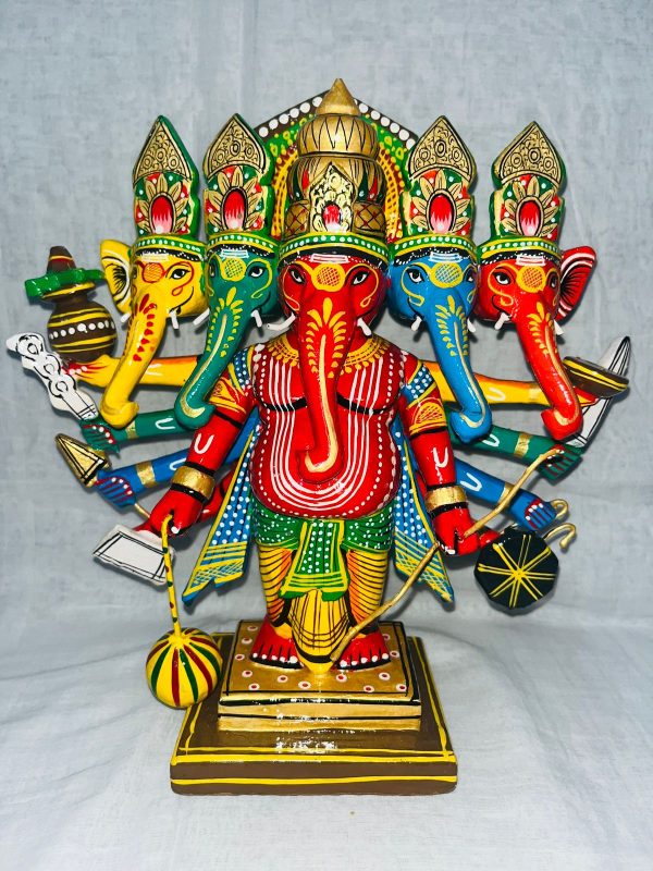 Handcrafted  Panchmukhi Lord Ganesh Ji