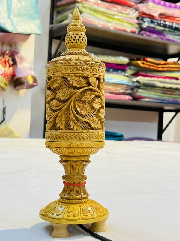 Handmade Wooden Electric Lamp