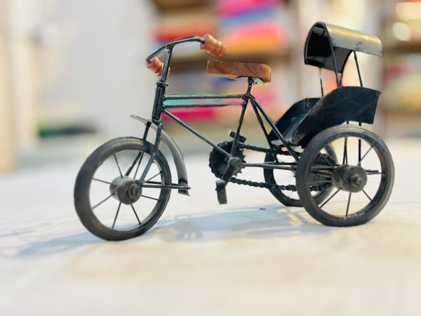Handcrafted metal auto rickshaw