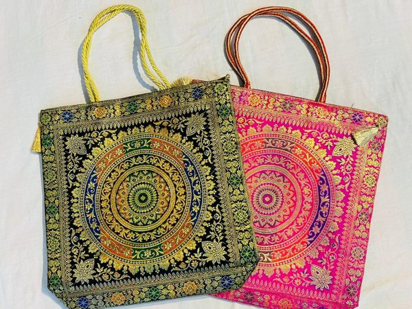 Royal Heritage Jute Tote Bag Set