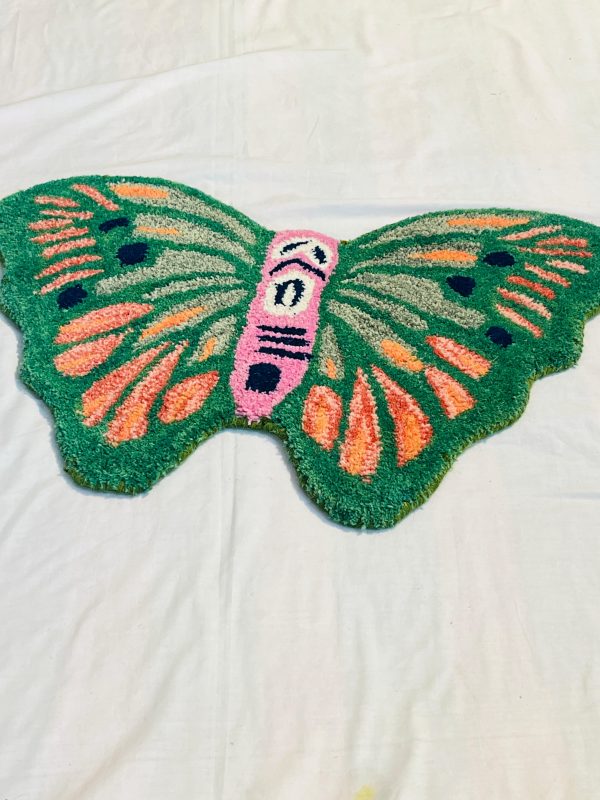 Butterfly Garden Handcrafted Carpet